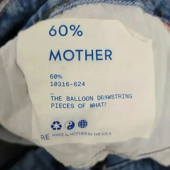 5/$100 MOTHER The Balloon Drawstring Pieces Of What - Picture 10 of 16